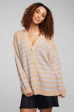 Women Chaser Brand Vibe Fairfax Stripe Cardigan