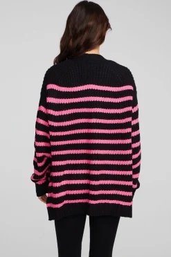 Women Chaser Brand Vibe Melrose Stripe Cardigan