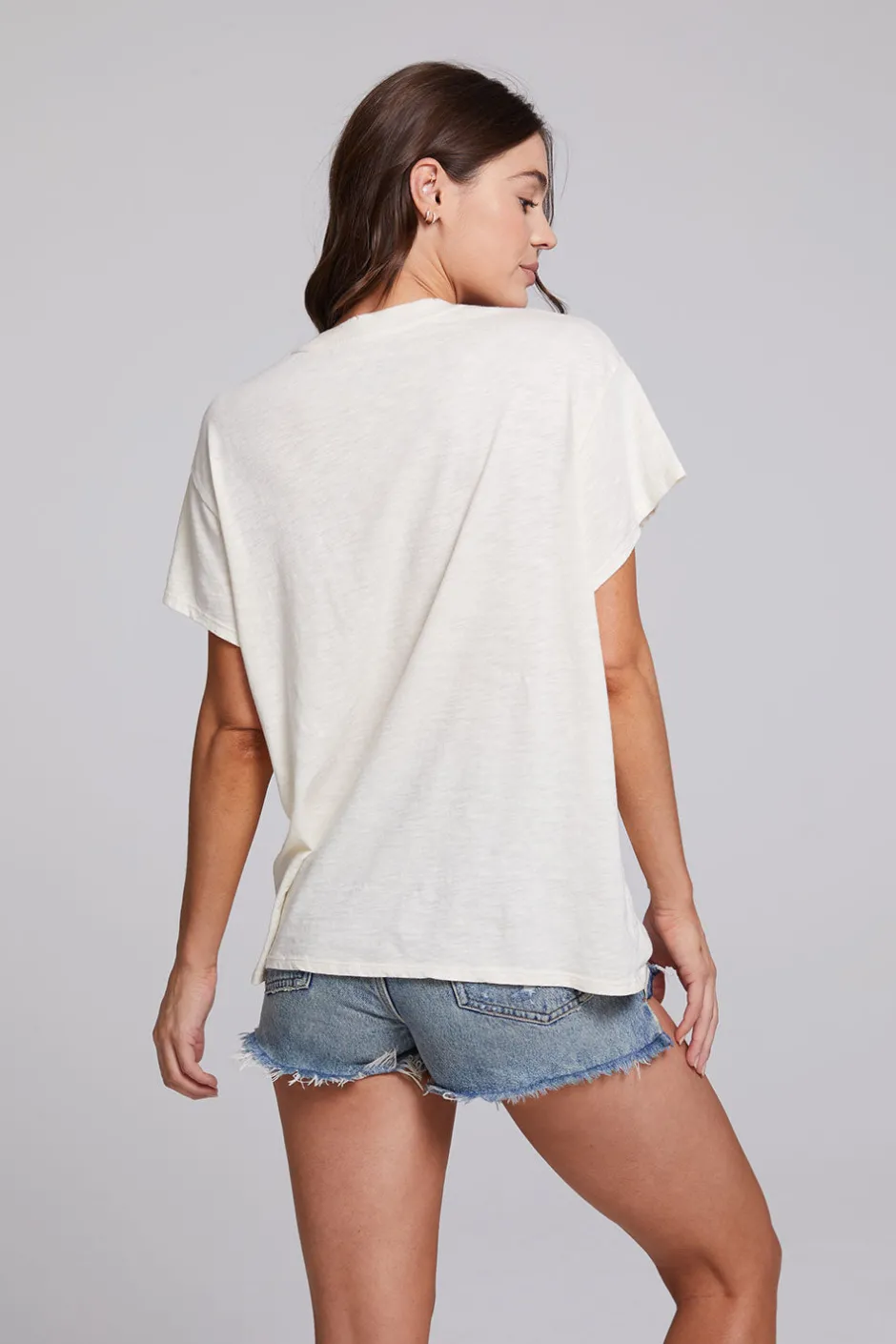 Women Chaser Brand Vintage Wallpaper Crew Neck Tee