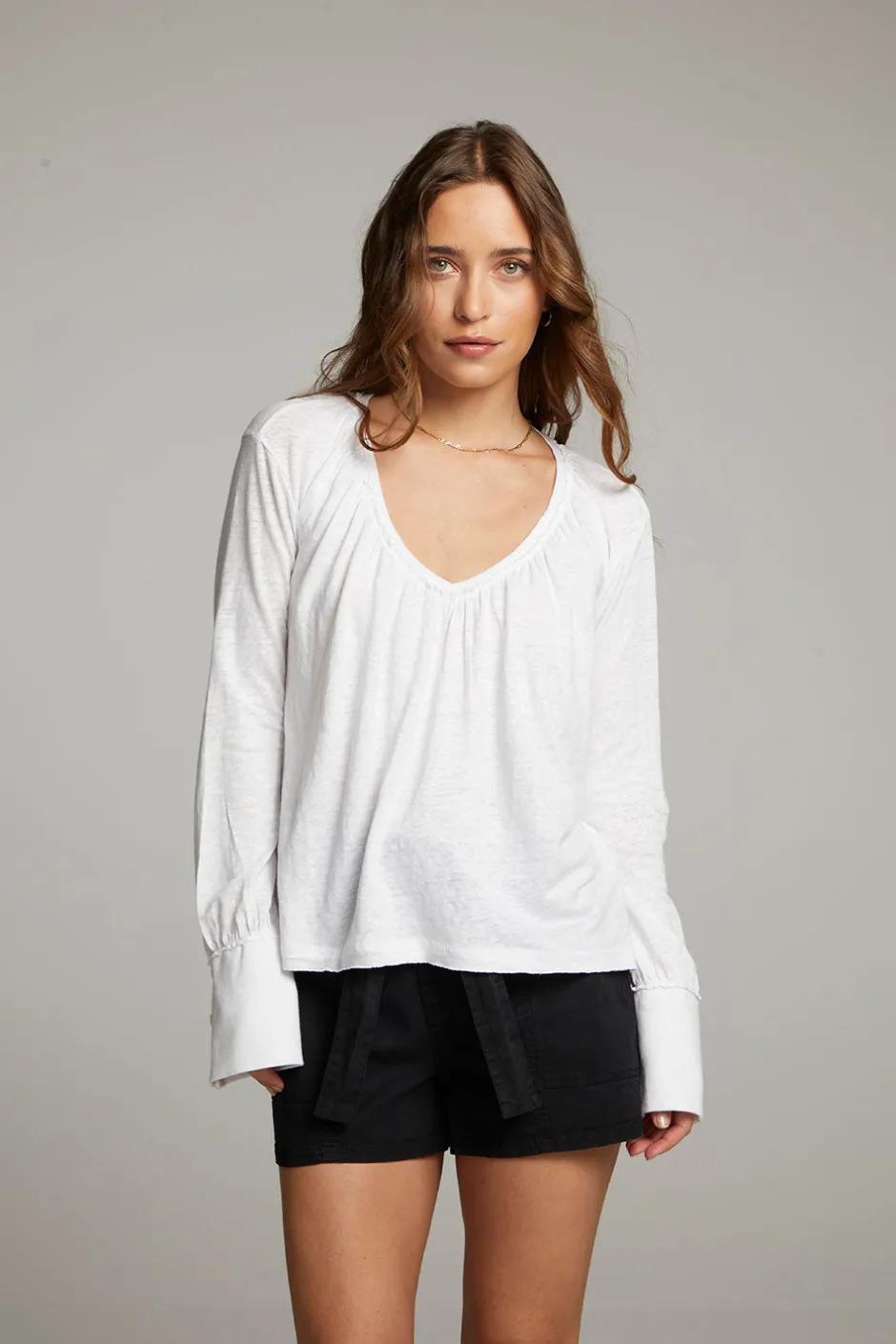 Women Chaser Brand Warren White Blouse