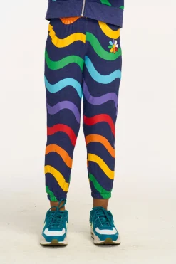 Kids Chaser Brand Wavy Rainbow Slouchy Pant