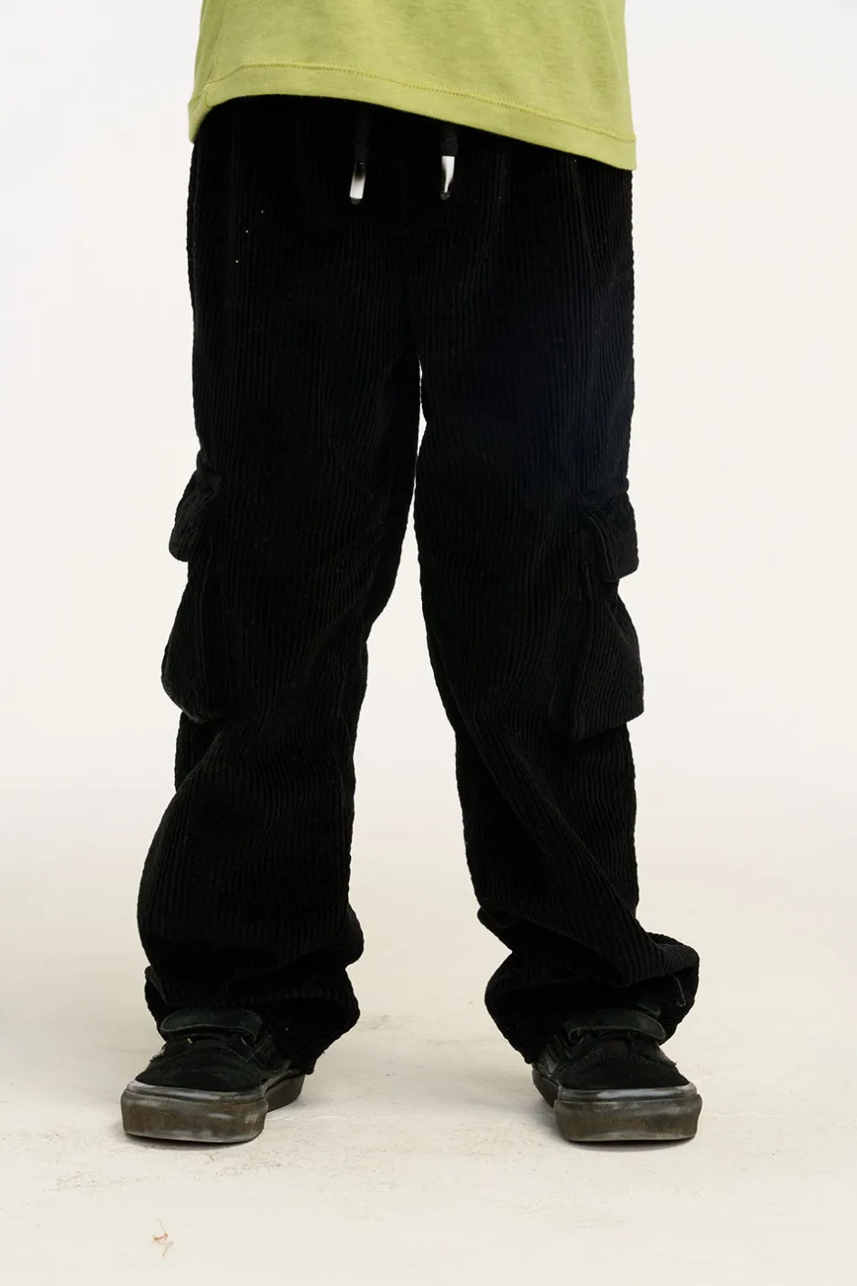 Kids/BOY Chaser Brand Wes Raven Black Corduroy Cargo Pants