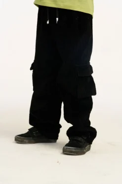 Kids/BOY Chaser Brand Wes Raven Black Corduroy Cargo Pants
