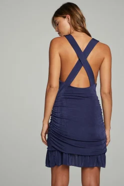 Women Chaser Brand Westside Mini Dress - Dark Denim