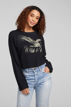 Women Chaser Brand Wild & Free Eagle Pullover