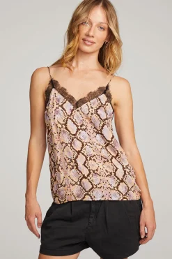 Women Chaser Brand Wilder Python Print Tank
