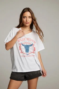 Women Chaser Brand Willie Nelson American Legend Tee