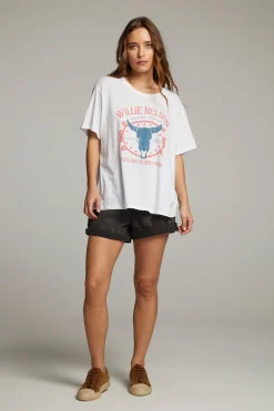 Women Chaser Brand Willie Nelson American Legend Tee