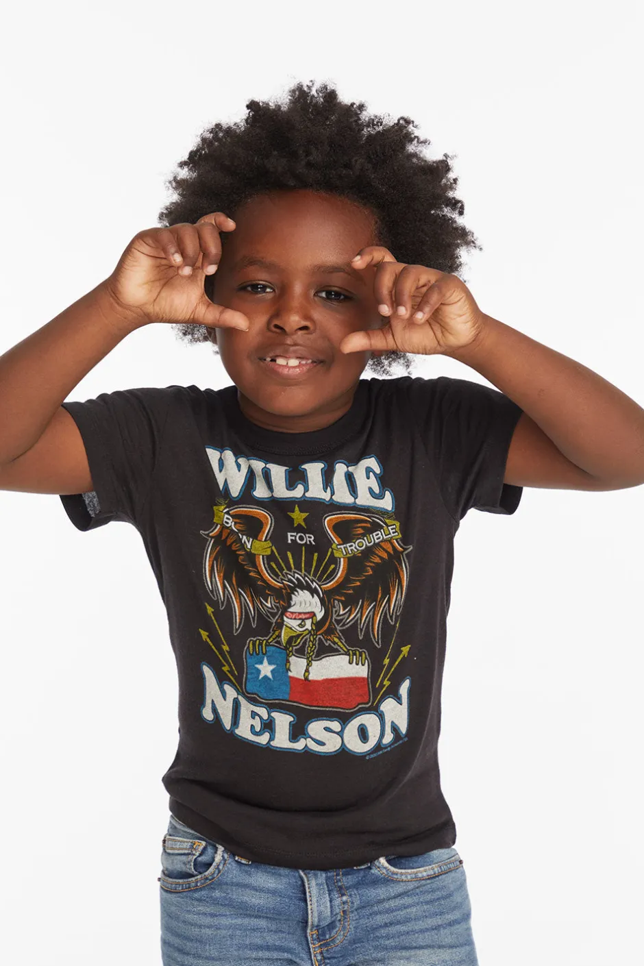 Women/Kids/BOY Chaser Brand Willie Nelson Born For Trouble Boys Tee