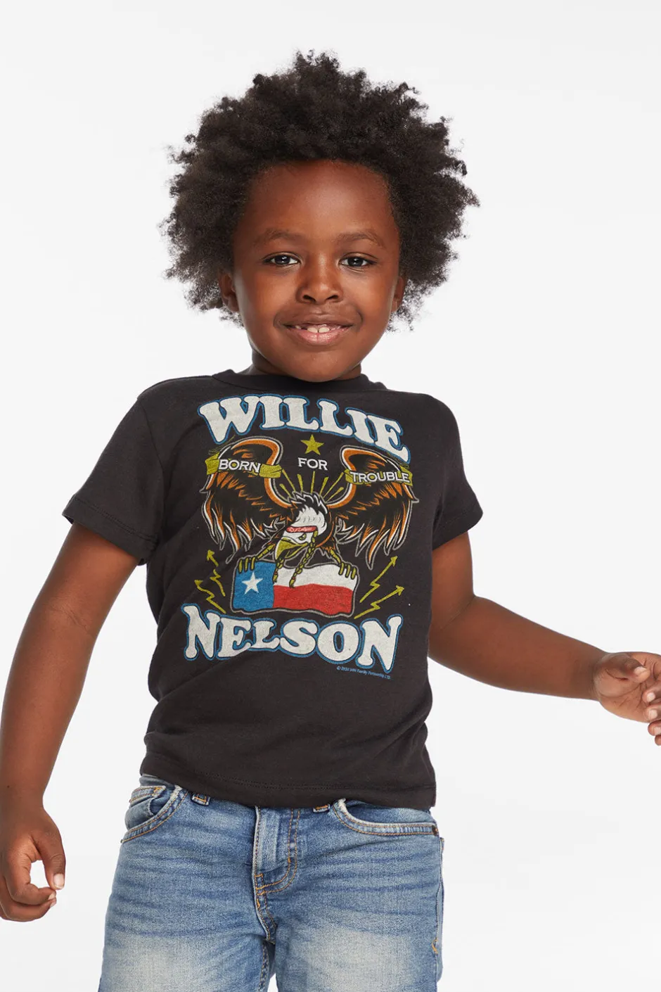 Women/Kids/BOY Chaser Brand Willie Nelson Born For Trouble Boys Tee