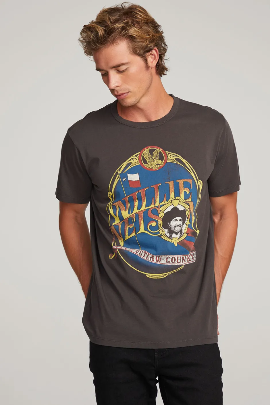 Women Chaser Brand Willie Nelson Outlaw Country Mens Tee