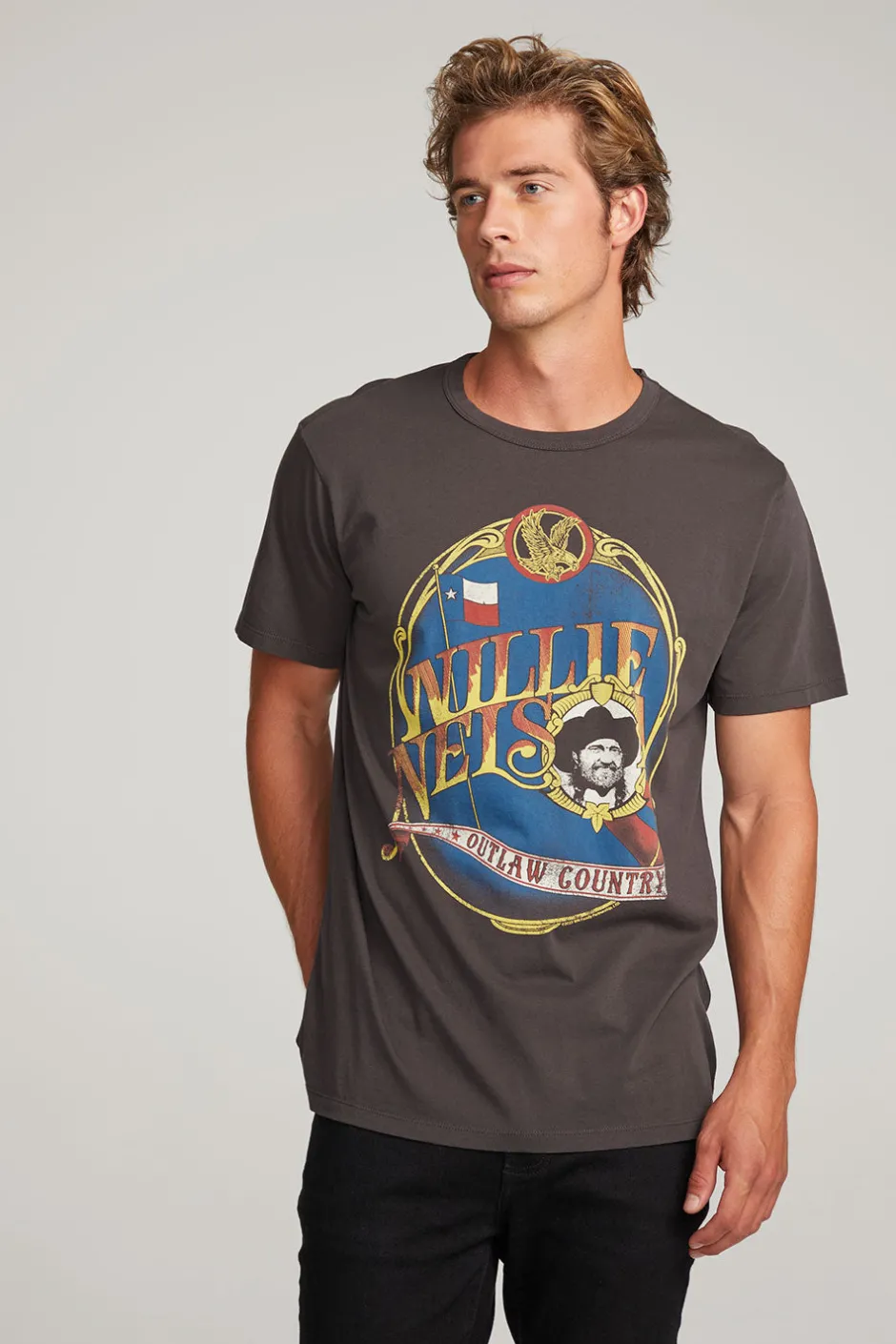 Women Chaser Brand Willie Nelson Outlaw Country Mens Tee