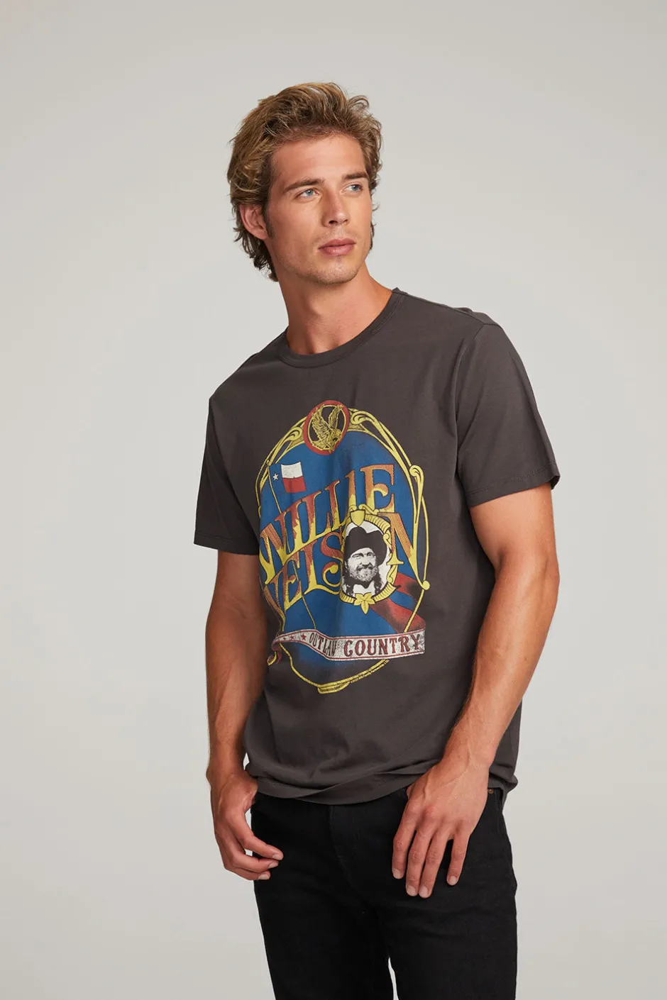 Women Chaser Brand Willie Nelson Outlaw Country Mens Tee