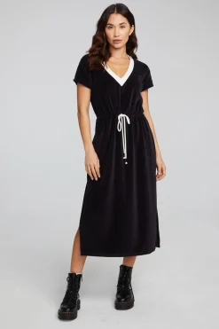 Women Chaser Brand Woods Shadow Black Dress
