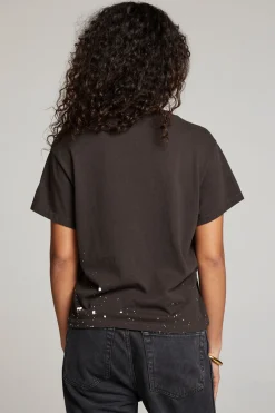 Women Chaser Brand Woodstock Bird On Guitar Tee