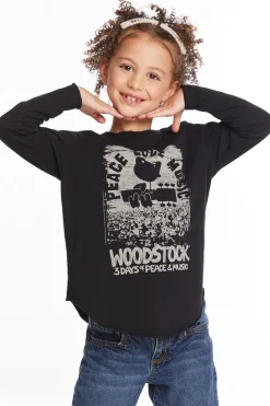 Women/Kids Chaser Brand Woodstock Peace Love Music Girls Long Sleeve
