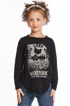 Women/Kids Chaser Brand Woodstock Peace Love Music Girls Long Sleeve