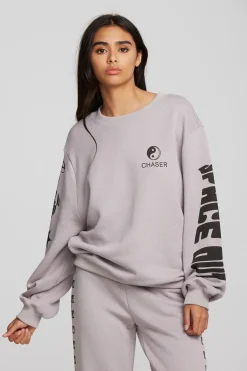 Women Chaser Brand World Icons Pullover