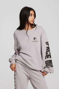 Women Chaser Brand World Icons Pullover