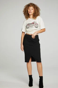 Women Chaser Brand Wrap Front Pencil Skirt