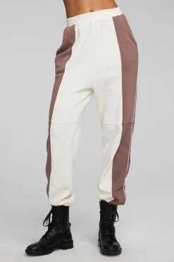 Women Chaser Brand Yale Deep Taupe And Almond Jogger