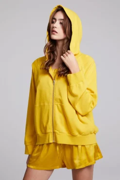 Women Chaser Brand Yaro Mimosa Zip Up Sweatshirt