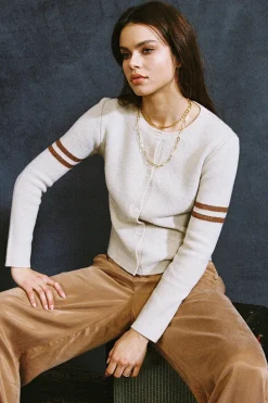 Women Chaser Brand Yin Yang Heart Cardigan