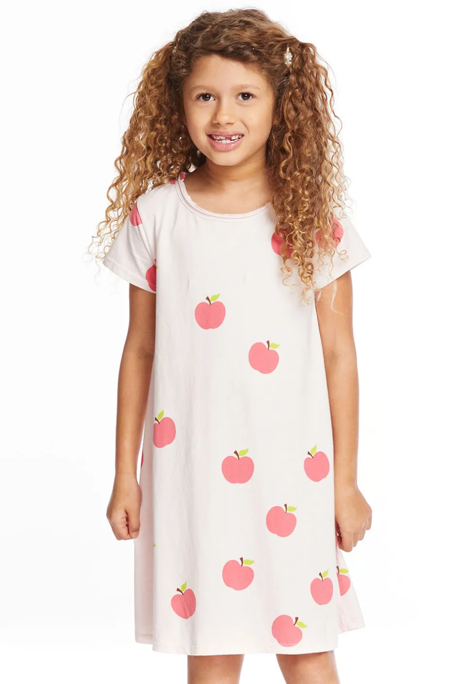 Kids Chaser Brand Yummy Apples Girls Shirt Dress