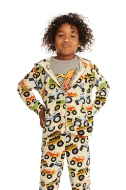 Kids/BOY Chaser Brand Zip Up Monster Truck Hoodiee