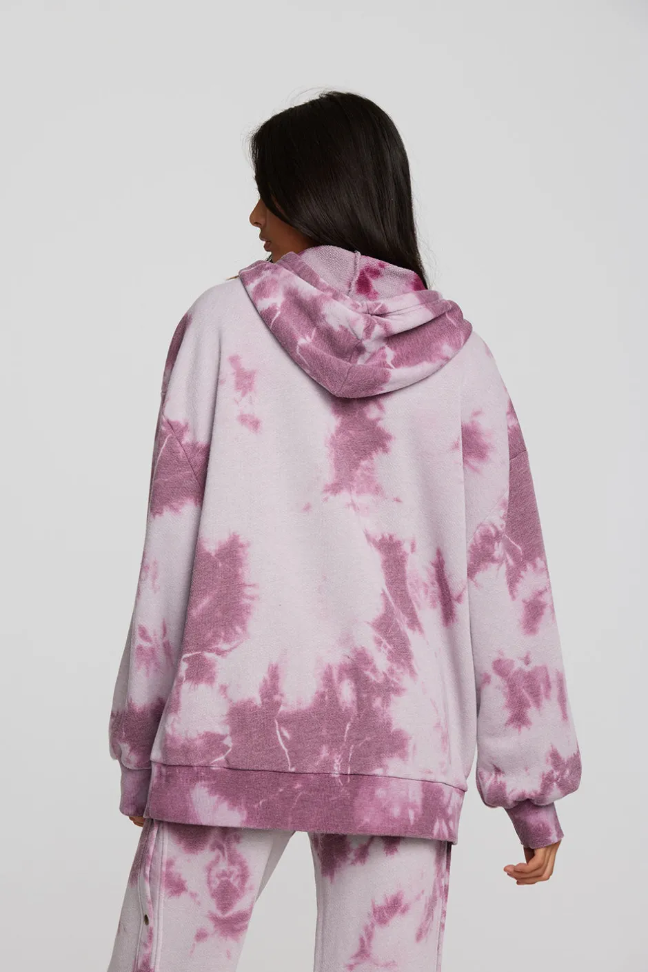 Women Chaser Brand Zuma Cotton Terry Zip Up Hoodie