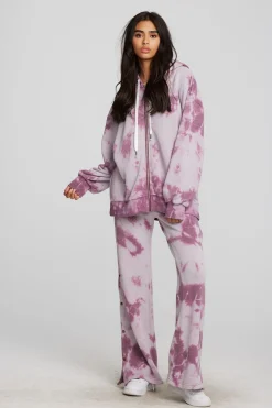 Women Chaser Brand Zuma Cotton Terry Zip Up Hoodie