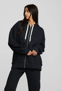 Women Chaser Brand Zuma Cotton Terry Zip Up Hoodie