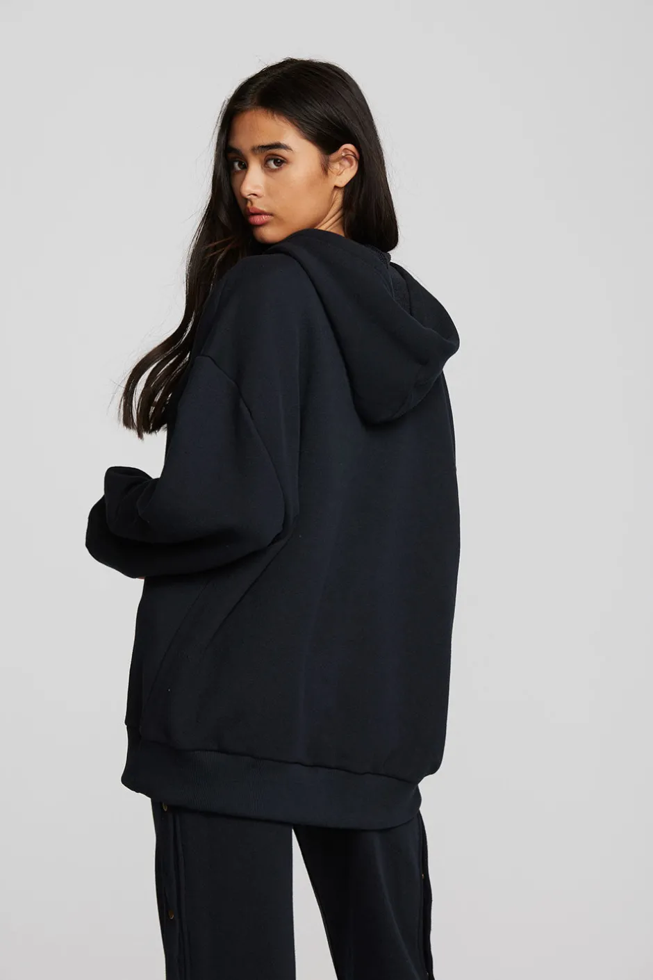 Women Chaser Brand Zuma Cotton Terry Zip Up Hoodie