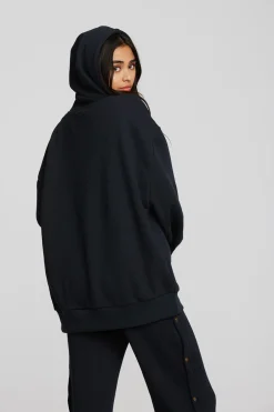 Women Chaser Brand Zuma Cotton Terry Zip Up Hoodie