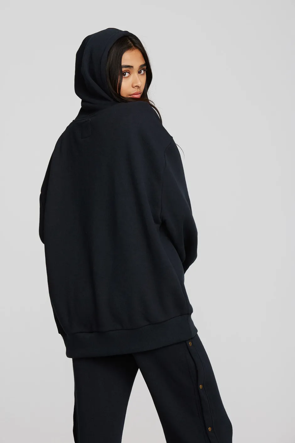 Women Chaser Brand Zuma Cotton Terry Zip Up Hoodie