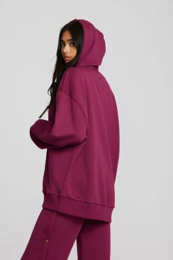 Women Chaser Brand Zuma Cotton Terry Zip Up Hoodie