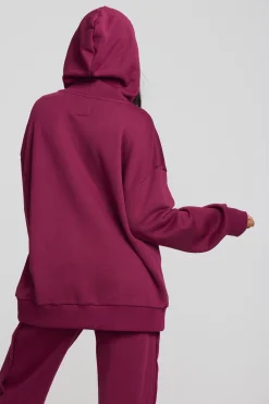 Women Chaser Brand Zuma Cotton Terry Zip Up Hoodie