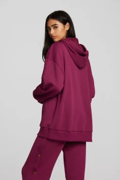 Women Chaser Brand Zuma Cotton Terry Zip Up Hoodie